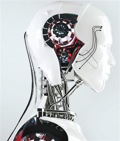 图为美英联合研发的能够写代码的人工智能机器人.